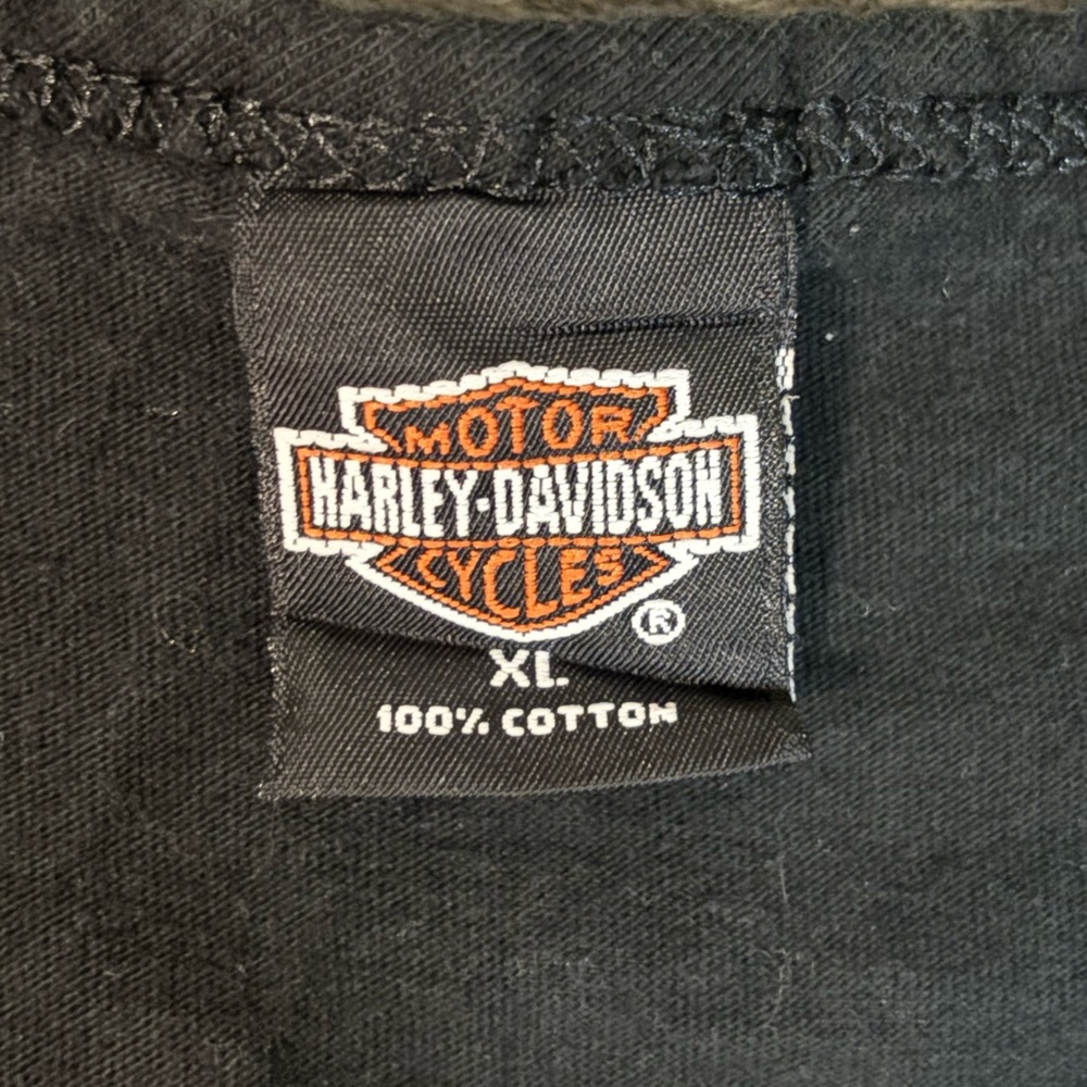 Vintage 90s Harley Davidson tank‎ top Silver Eagle Aruba Dutch Caribbean Size  L - Picture 5 of 7